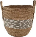 Plastona Διακοσμητικό Καλάθι Design Grey 42x40cm