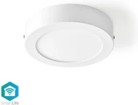 Nedis Wifilaw10Wt Wi-Fi Smart Ceiling Light Round Diameter 17Cm Warm To Cool Whi