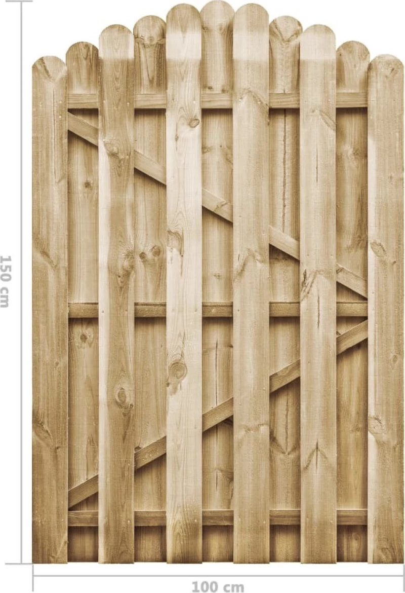 vidaXL Πόρτα Φράχτη x150cm 45329