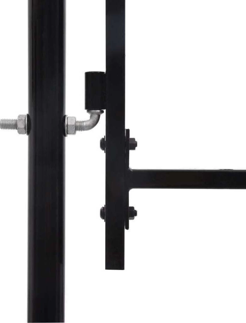 vidaXL Καγκελόπορτα Μονή με Ακίδες Μαύρη 150x100cm 146034