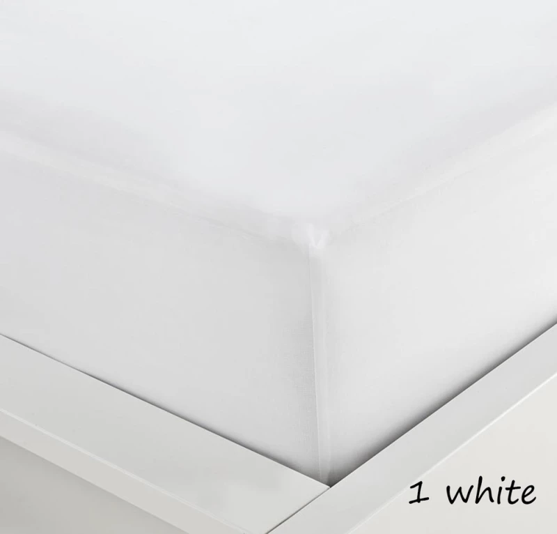 Sunshine Σεντόνι Ημίδιπλο με Λάστιχο 120x200 Menta White 1