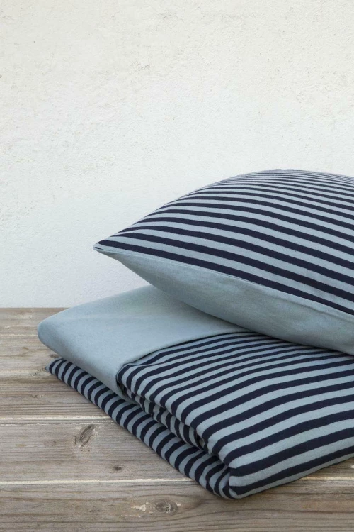 Nima Σετ Σεντόνια Υπέρδιπλα με Λάστιχο 160x200x30 Suave Dark Blue