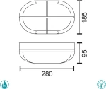 Spot Light Επιτοίχιο Εξωτερικό Φωτιστικό 7455