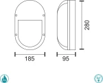 Spot Light Επιτοίχιο Εξωτερικό Φωτιστικό 7454