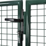 vidaXL Πόρτα Περίφραξης Πράσινη Ατσάλινη 150x306cm 42979