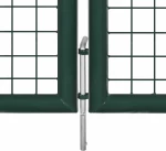 vidaXL Πόρτα Περίφραξης Πράσινη Ατσάλινη 150x306cm 42979