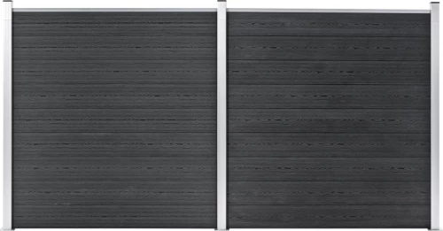 vidaXL Πάνελ Περίφραξης Γκρι 186x353cm 3053225