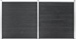 vidaXL Πάνελ Περίφραξης Γκρι 186x353cm 3053225