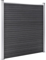 vidaXL Πάνελ Περίφραξης Γκρι 186x353cm 3053225