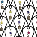 Μελωδός Μεταλλικός Με Καμπανάκια NAMD62 69cm Black-Multi Μέταλλο