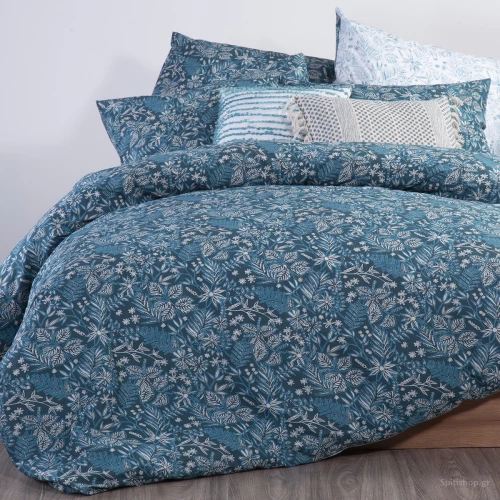 Nef-Nef Σετ Σεντόνια Μονά 170x270 Elvira Blue