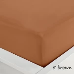 Sunshine Σεντόνι Υπέρδιπλο με Λάστιχο 160x200x40 Menta 5 Brown +40