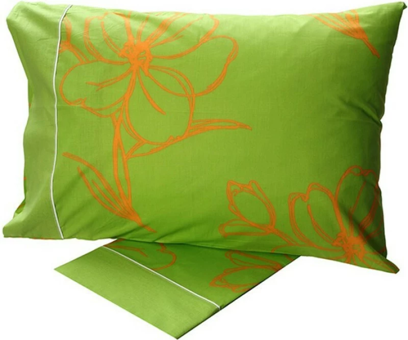 Sunshine Σετ Σεντόνια Μονά 160x260 Cotton Feelings Εμπριμέ 537 Green