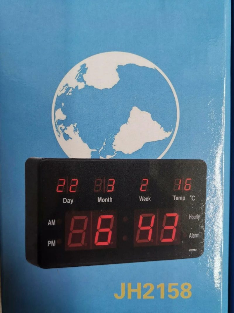 Ψηφιακό Ρολόι Επιτραπέζιο JH-2158
