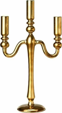 Κηροπήγιο Oily Triple 140-225-069 Gold Pols Potten Γυαλί