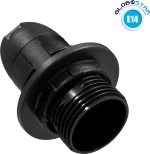 GloboStar 78961 E14 Μαύρο με Ροδέλα