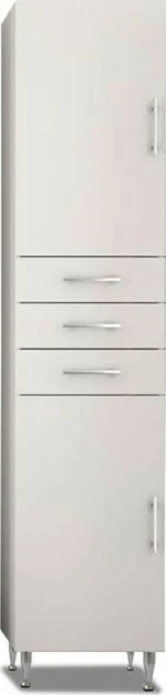 Επιδαπέδια Στήλη Drop Λευκή με 3 Συρτάρια 40x32x184
