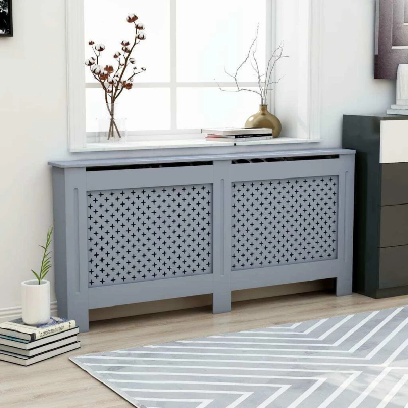vidaXL Κάλυμμα Καλοριφέρ Ανθρακί 172x19x81 cm 288197
