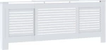 vidaXL Κάλυμμα Καλοριφέρ 205cm από MDF Λευκό 325551
