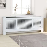 vidaXL Κάλυμμα Καλοριφέρ 205cm από MDF Λευκό 325551
