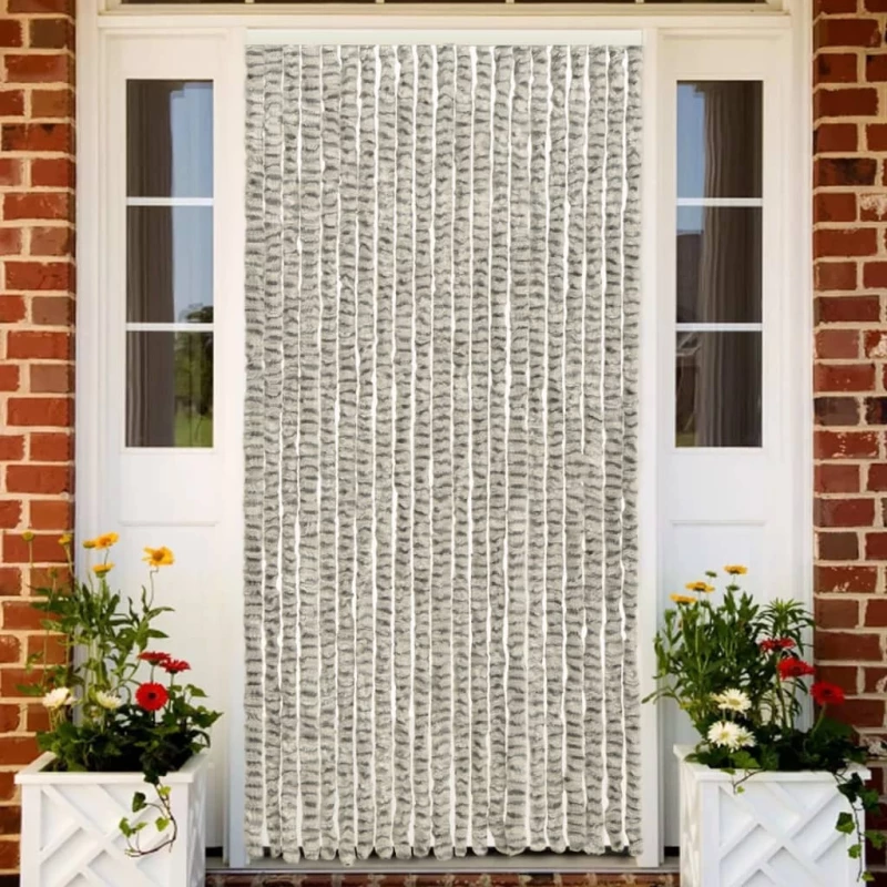 vidaXL Κουρτίνα Πόρτας Γκρι 90x220cm 325455