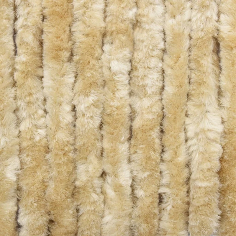 vidaXL Κουρτίνα Πόρτας 90x200cm από Σενίλ Μπεζ 315136