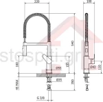 Μπαταρία κουζίνας TEOREMA Molla 881411