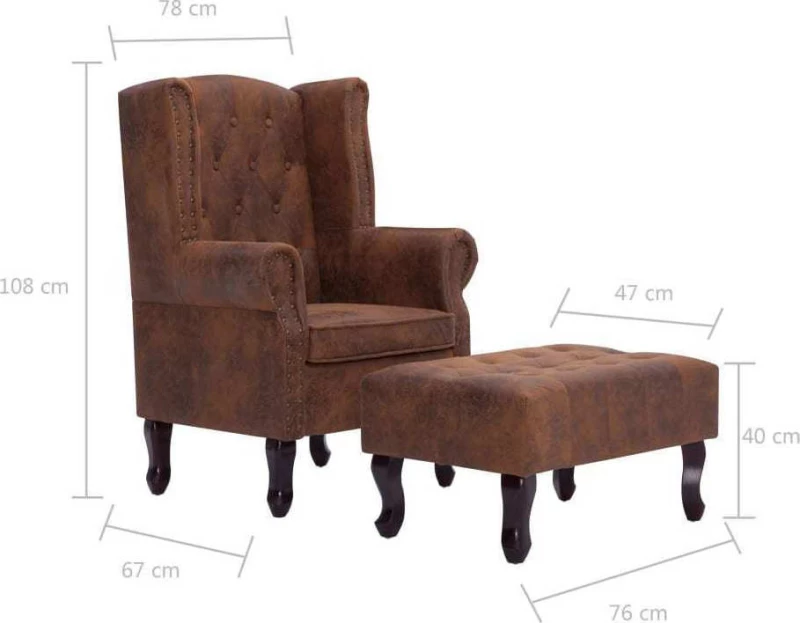 Μπερζέρα με Υποπόδιο 281277