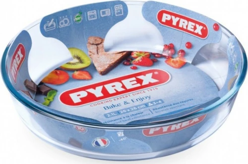 Pyrex Γυάλινο Πυρίμαχο Σκεύος Στρογγυλό 26x26cm