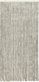 vidaXL Κουρτίνα Πόρτας Γκρι Σενίλ 100x220cm 325456