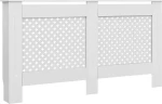 vidaXL Κάλυμμα Καλοριφέρ Λευκό 152x19x81,5 εκ. από MDF 284324