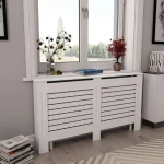 vidaXL Καλύμματα Καλοριφέρ 152x19x81.5cm Λευκά 3051375 2τμχ