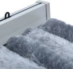 vidaXL Κουρτίνα Πόρτας 90x200cm από Σενίλ Ασημί 315139