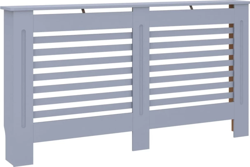 vidaXL Κάλυμμα Καλοριφέρ 152x19x81εκ. από MDF Ανθρακί 288185