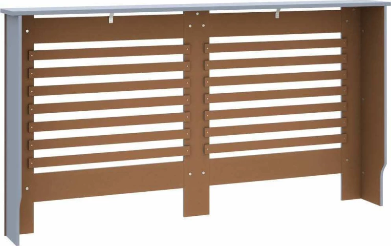vidaXL Κάλυμμα Καλοριφέρ 152x19x81εκ. από MDF Ανθρακί 288185