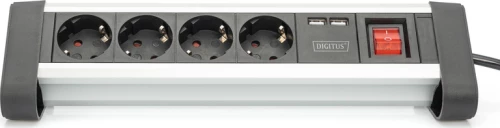 Digitus Πολύπριζο 4 Θέσεων με USB