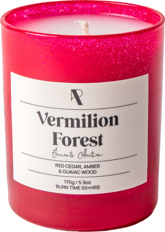 Εlements Collection: Vermilion Forest - 170g - Αρωματικό Κερί σε χρωματιστό ποτήρι