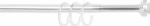 Βραχίονας Μπάνιου Ίσιος Φ20 No 1410 Chrome Grekon 75-125cm Αλουμίνιο