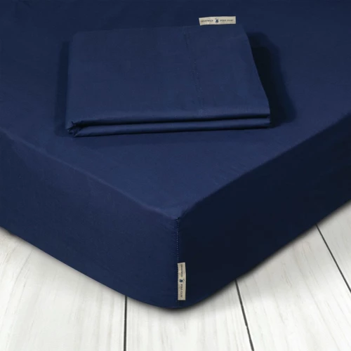 Greenwich Polo Club Σεντόνι King Size με Λάστιχο 180x200x35 2209 Μπλε Σκούρο