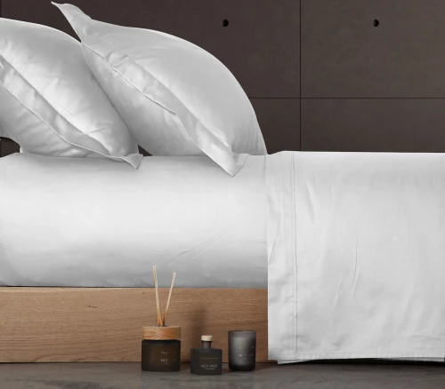 Nef-Nef Σεντόνι Υπέρδιπλο με Λάστιχο 160x200 Elements White