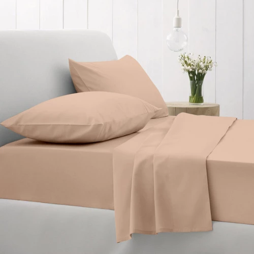 Sunshine Σετ Σεντόνια Μονά 165x270 Cotton Feelings 110 Beige