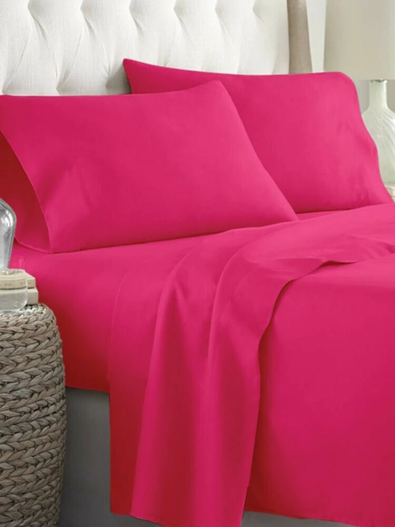 Sunshine Σετ Σεντόνια Διπλά 200x270 Cotton Feelings 25 Fuchia
