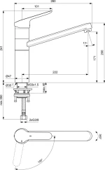 Ideal Standard Ceraflex Χρωμέ BC135AA