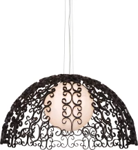 Home Lighting Κρεμαστό Φωτιστικό Κλασικό Μονόφωτο Καμπάνα Καφέ