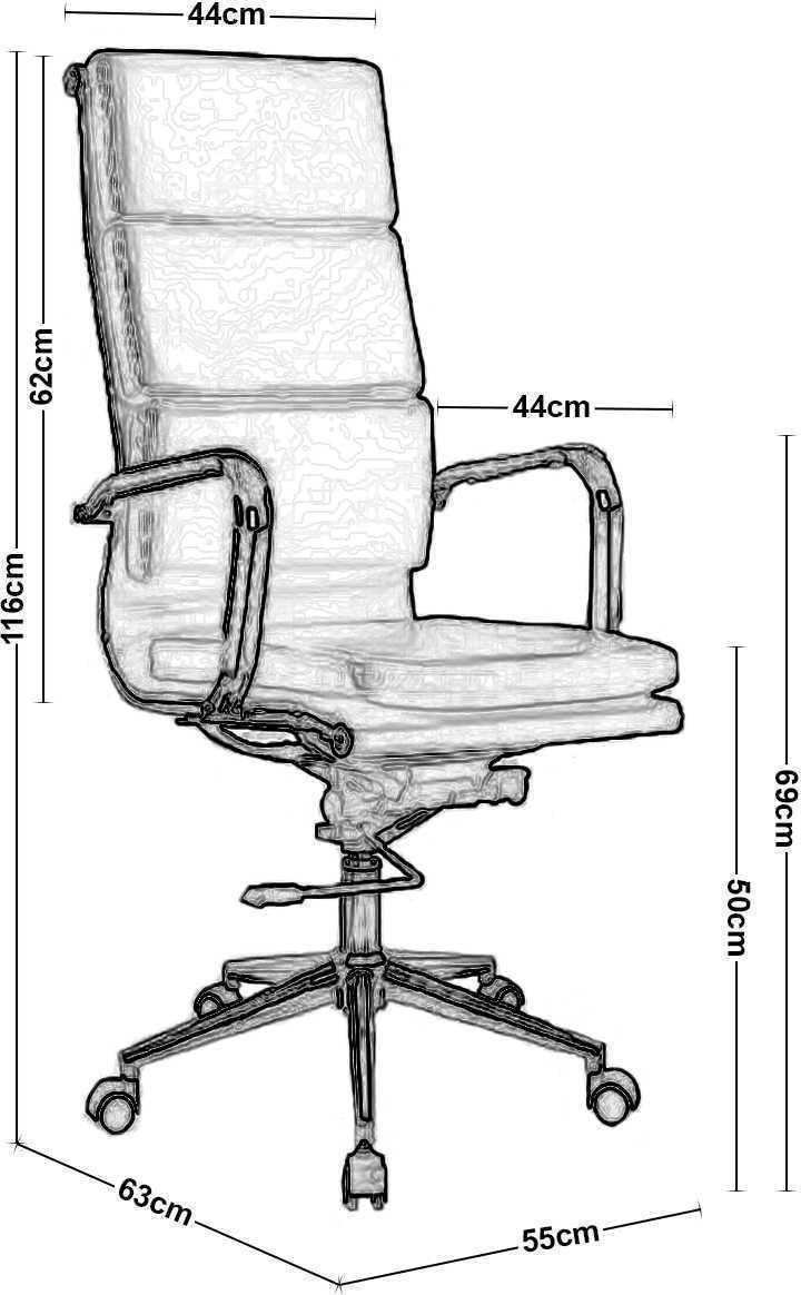 Καρέκλα Διευθυντική με Ανάκλιση BF4800 Woodwell