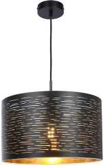 Globo Lighting Tunno Κρεμαστό Φωτιστικό Μοντέρνο Μονόφωτο Μαύρο