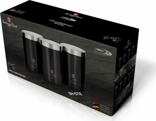 Berlinger Haus Δοχείο για Ζάχαρη / Καφέ / Τσάι Μεταλλικό Σετ 3τμχ