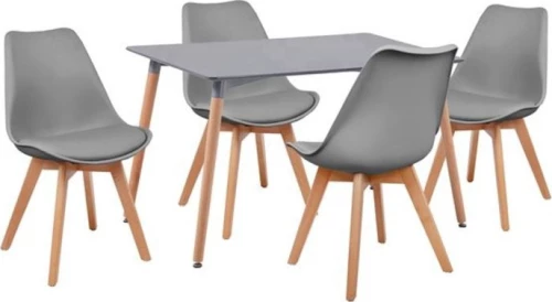 Homemarkt Σετ Τραπεζαριας 5 Τμχ Τραπεζι Οξια Με Καρεκλες Vegas Hm11315 120X80X73 Cm