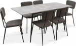 Τραπεζαρία Τania Επεκτεινόμενη 7τμχ 120x80cm
