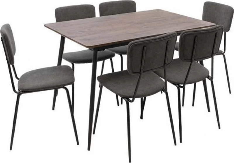 Τραπεζαρία Τania Επεκτεινόμενη 7τμχ 120x80cm